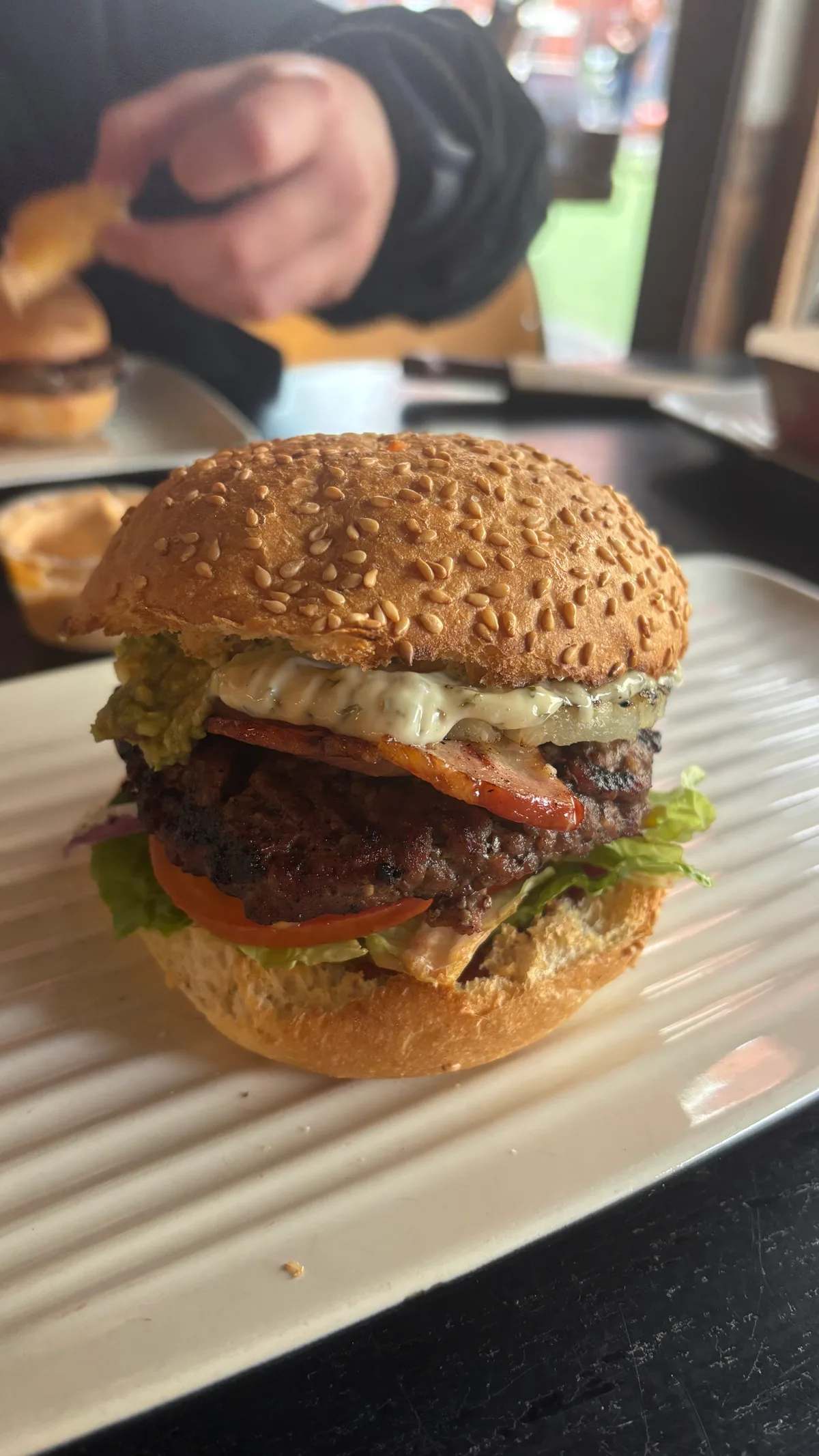 Kristof is 🍔 eating at Grill'd with Raphael.