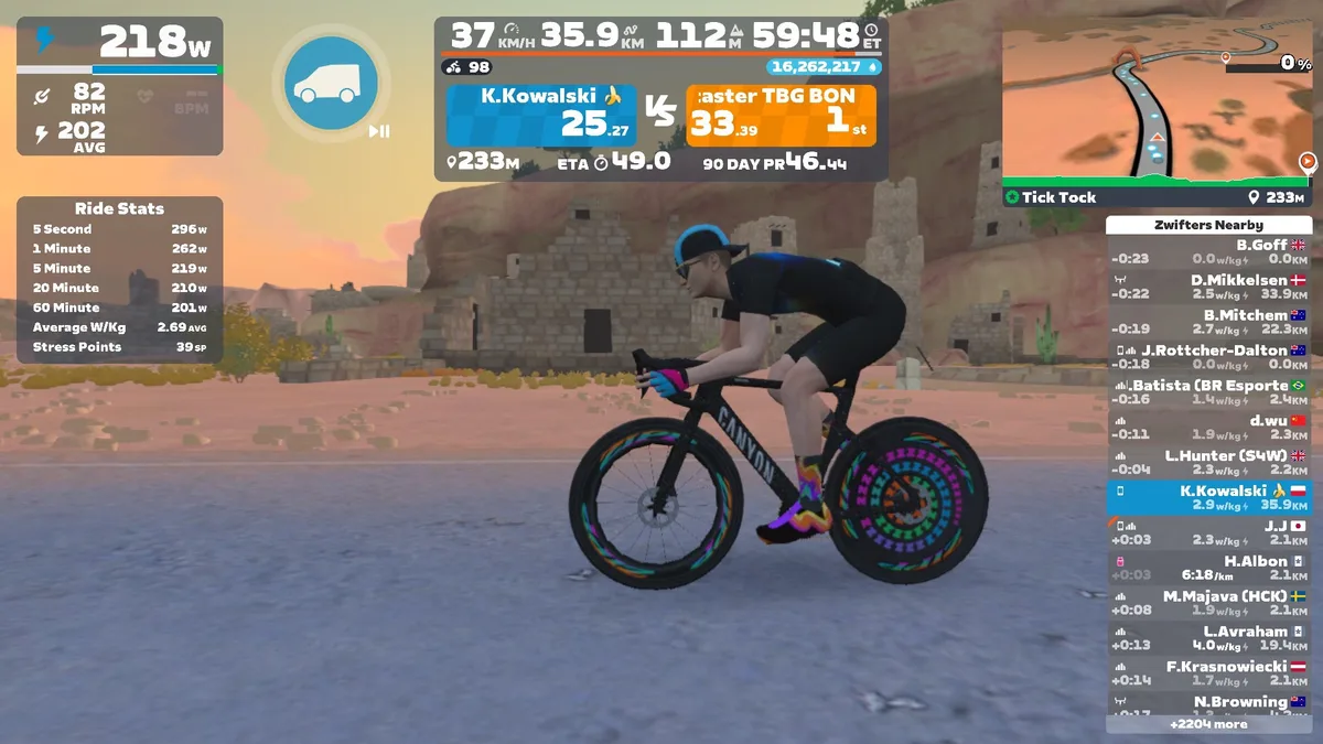 Kristof is 🚴 exercising on the bike at Hyper HQ.