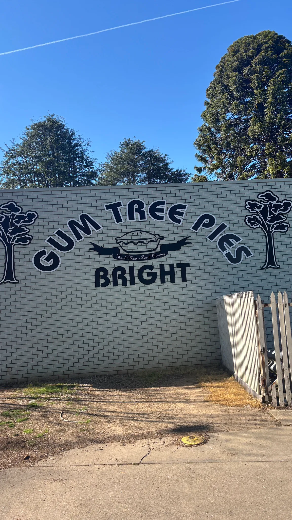Kristof is ☕ drinking a flat white at Gum Tree Pies Bright.