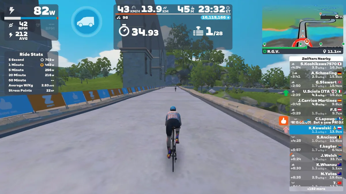Kristof is 馃毚 exercising on the bike at Hyper HQ.