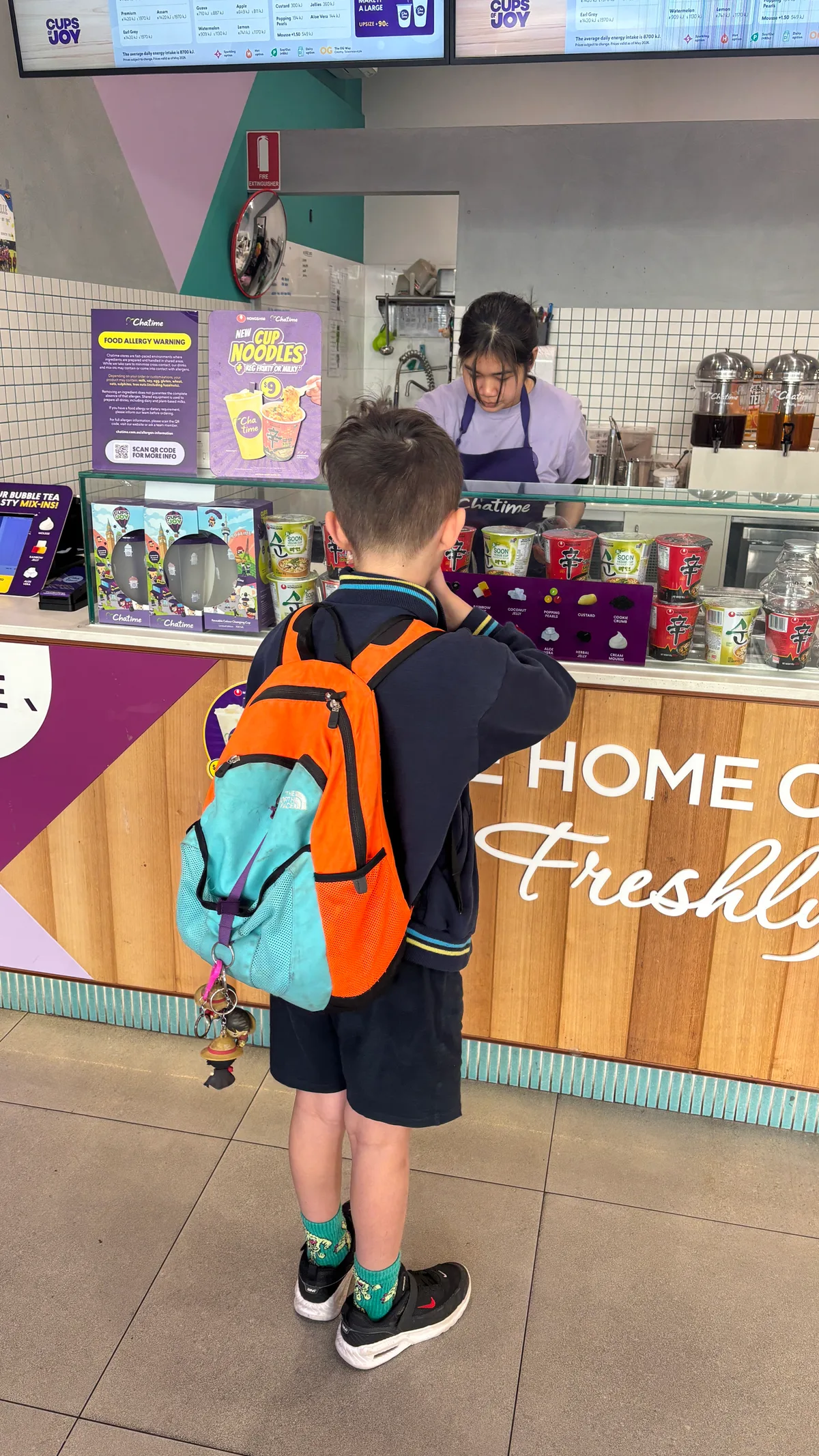 Kristof is ☕ drinking at Chatime Australia with Raphael.