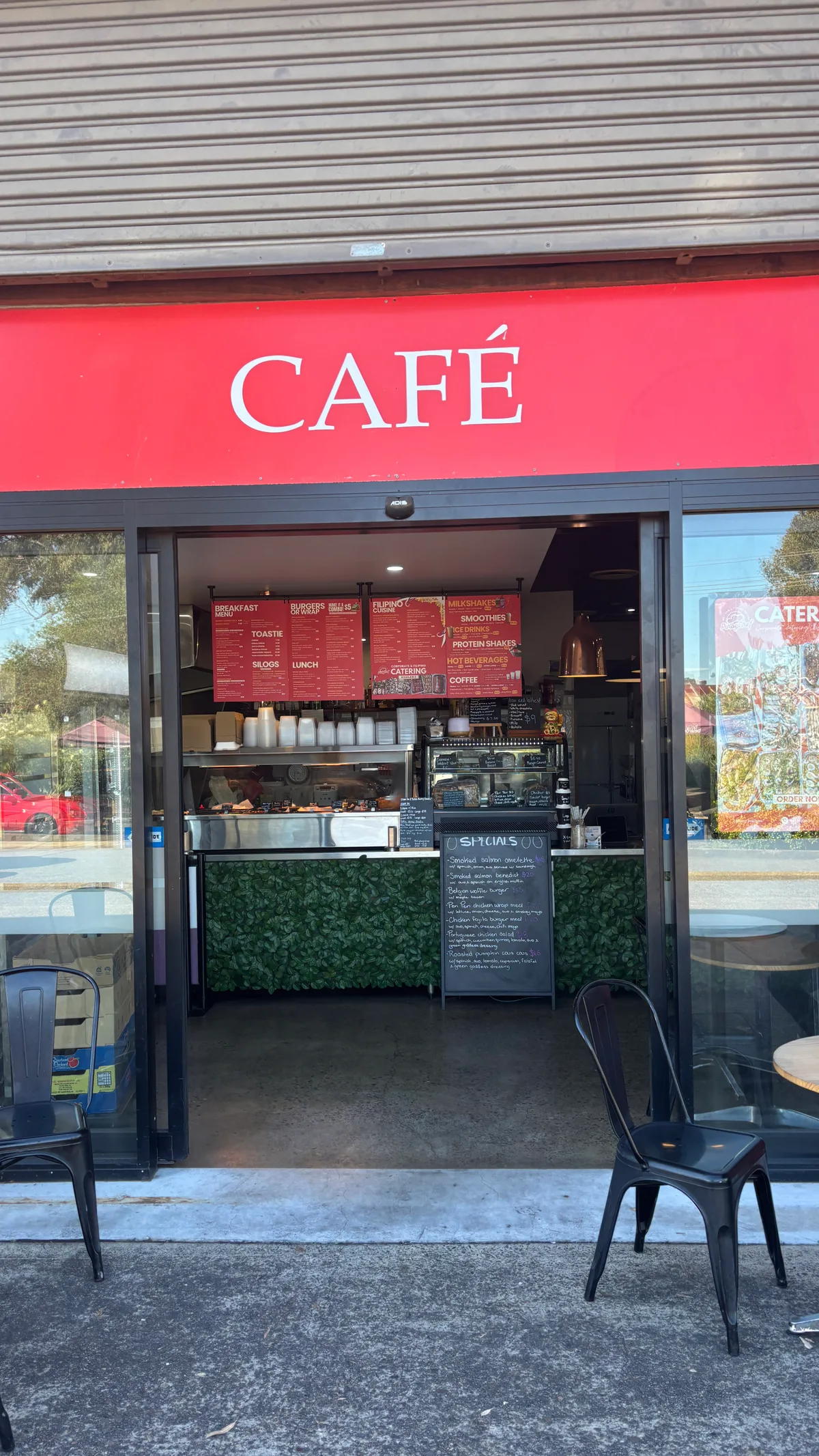 Kristof is 🏛️ visiting at Pinoy Chef Cafe & Catering with Wlad.