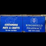 Kingshield Pharmacy and Arts and Stationery logo