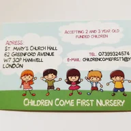 Children Come First Nursery logo