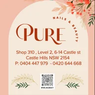 Pure Nails and Beauty logo