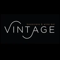 Vintage Bookstore and Wine Bar logo