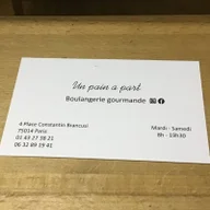 Boulangerie Un pain à part logo