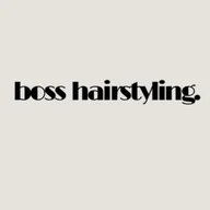 boss hairstyling. logo