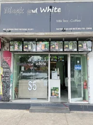 Black and White Milk Tea 2 FOOTSCRAY logo