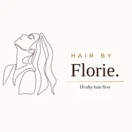 Hair by florie French hairdresser logo
