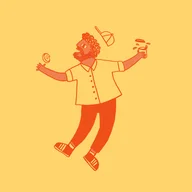 TRAMPOLINE Cafe @ RCN logo