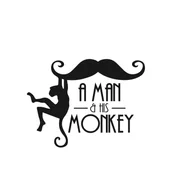 A Man and his Monkey Cafe logo