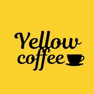 Yellow coffee logo