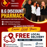 B.G Discount Pharmacy logo