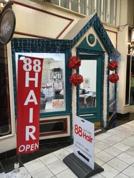 88 Hair logo