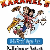 Karamels Italian Food Ice Cream Coffee and Desserts Fresh Juice logo
