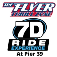 Flyer Thrill Zone and 7D Experience logo