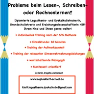 Sophie Klett School: Legasthenie -und Dyskalkulie Training logo
