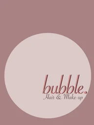 Bubble. Hair and Make Up logo