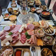 Hanok Korean Fine BBQ Woden logo
