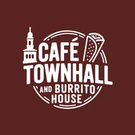Cafe townhall and burrito house logo