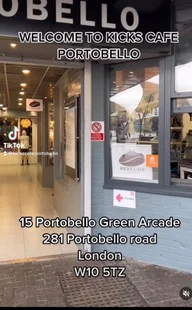 Kicks cafe portobello logo