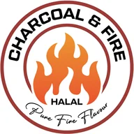 Charcoal and fire logo