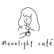 Moonlight café, coffee shop, specialty coffee logo